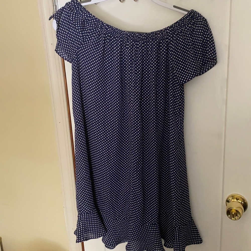 Polka Dot off the shoulder dress